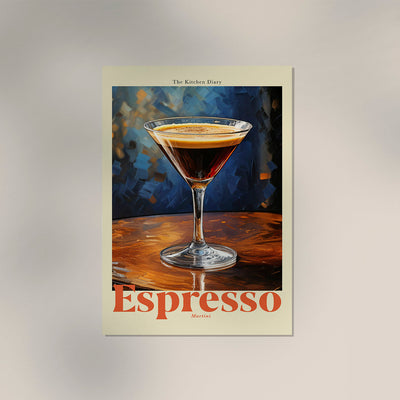 The Kitchen Diary: Espresso Martini Poster – UV-beständiger Fine Art Print