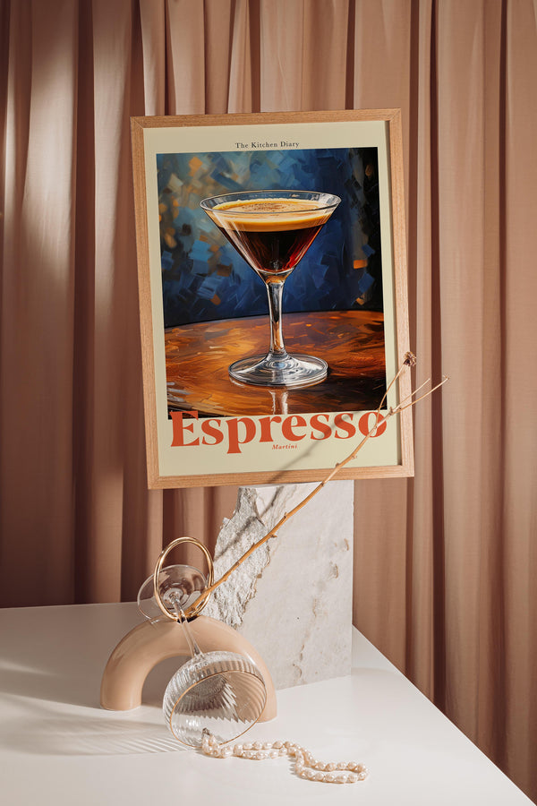 The Kitchen Diary: Espresso Martini Poster – UV-beständiger Fine Art Print
