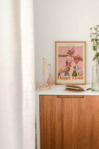 The Kitchen Diary: Happy Hour Club Fine Art Poster – UV-resistant, handmade — Ansicht 2