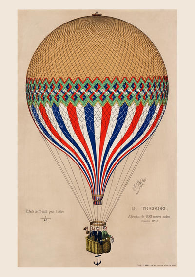 Tricolore Balloon Red – Kunstdruck Berlin