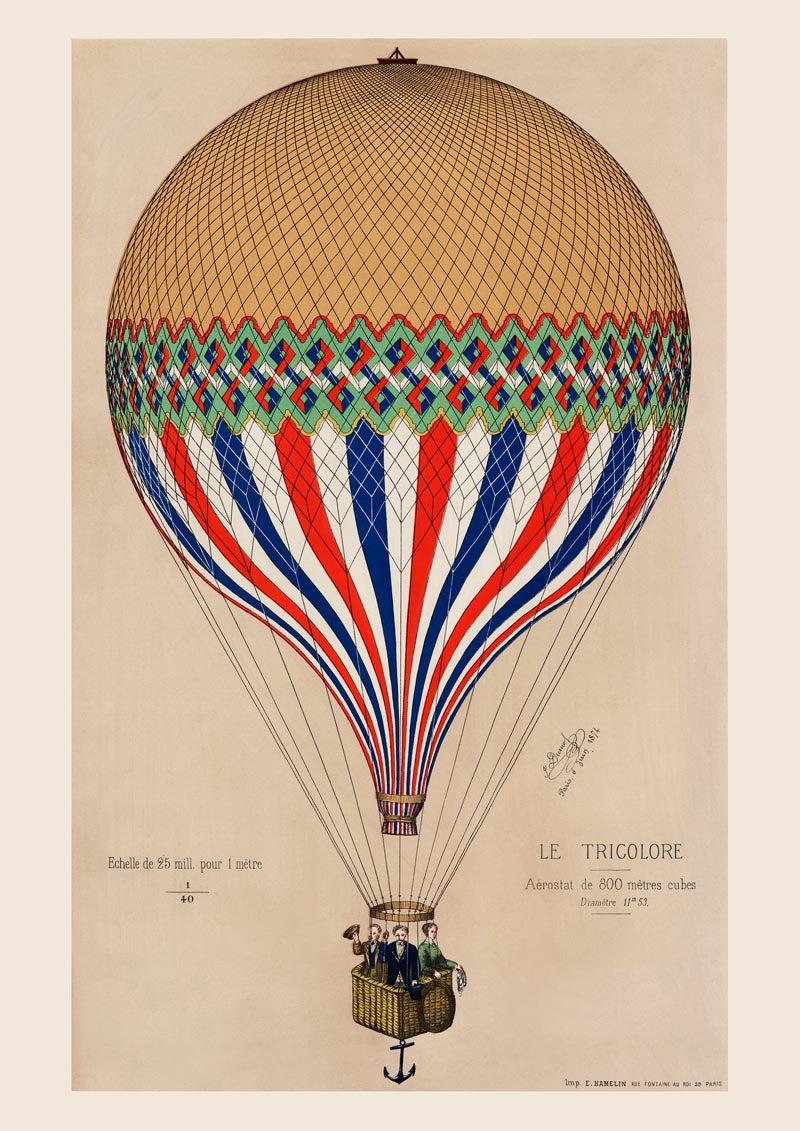 Tricolore Balloon Red – Kunstdruck Berlin — Ansicht 4