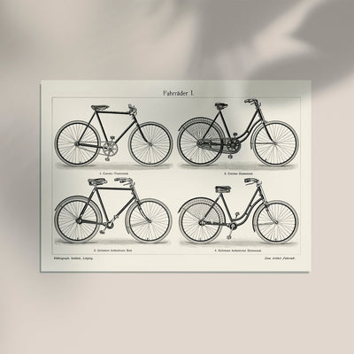 Bike Chart Print – Art Print Bicycle