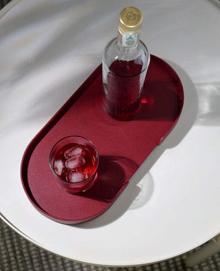 Tablett Butler Siqual-Design mit Glas