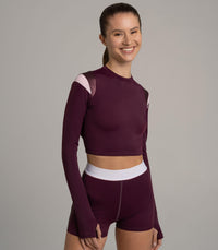 Tahiti Longsleeve Aubergine – UV Protection Surf Top made from ECONYL — Ansicht 6