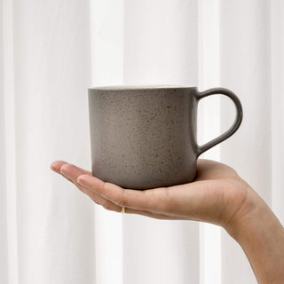 Ddoria Steingut-Komplettset – Granit Grau | Handgemacht & robust