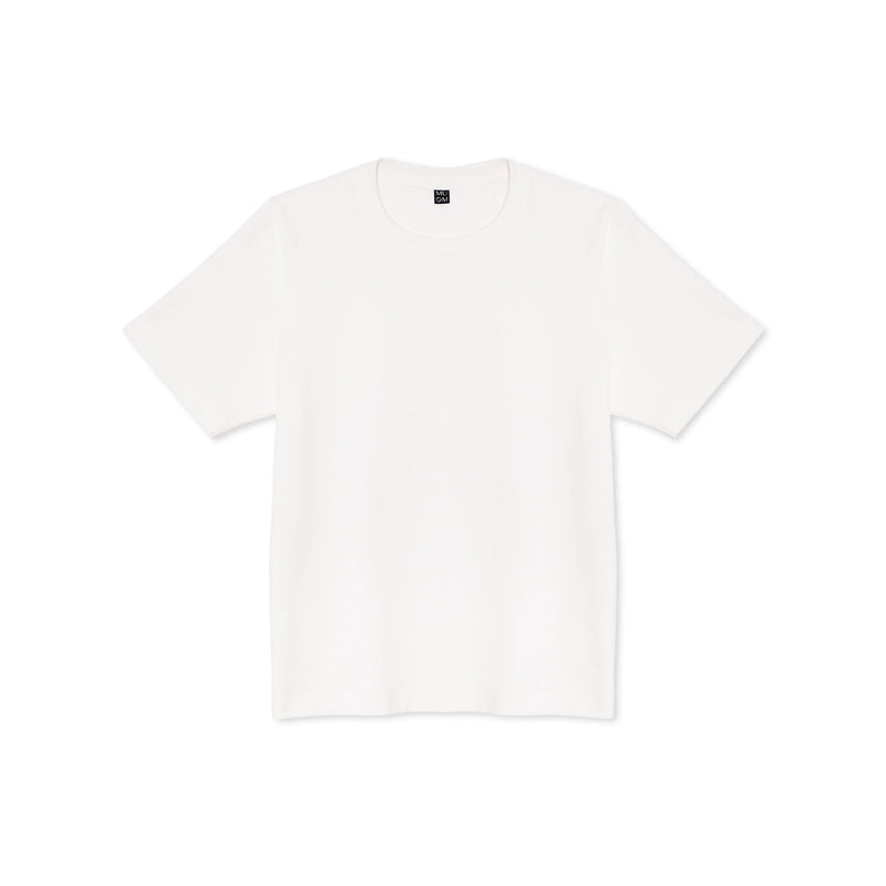 Basic Tee N°1 Cremeweiß 100% Baumwolle Regular Fit — MUOM