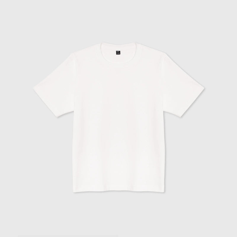 Basic Tee N°1 Cremeweiß 100% Baumwolle Regular Fit — Ansicht 2