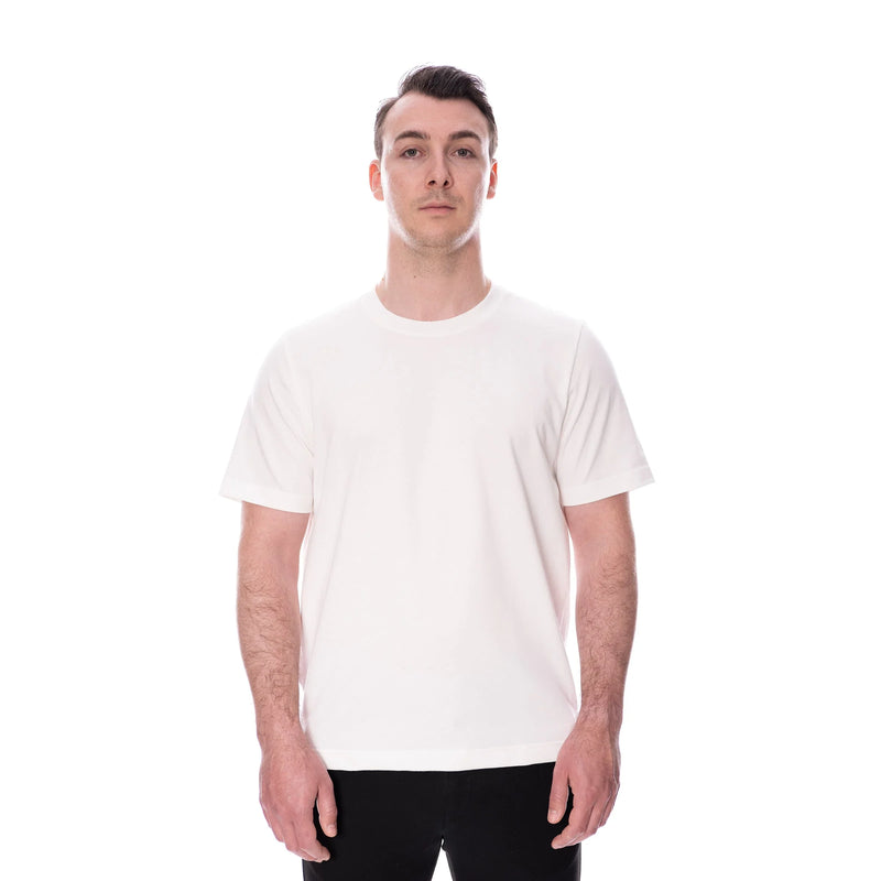 Basic Tee N°1 Cremeweiß 100% Baumwolle Regular Fit — Ansicht 4