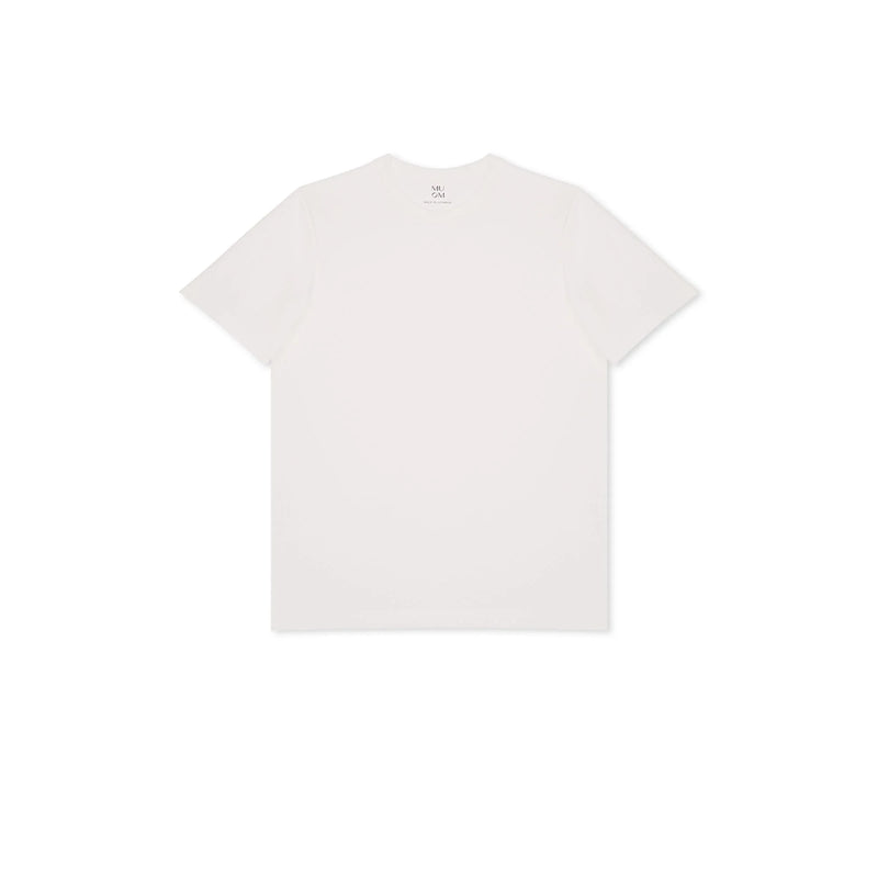 Basic Tee N°6 Cremeweiß 100% Baumwolle Regular Fit — MUOM