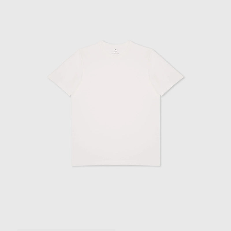 Basic Tee N°6 Cremeweiß 100% Baumwolle Regular Fit — Ansicht 2
