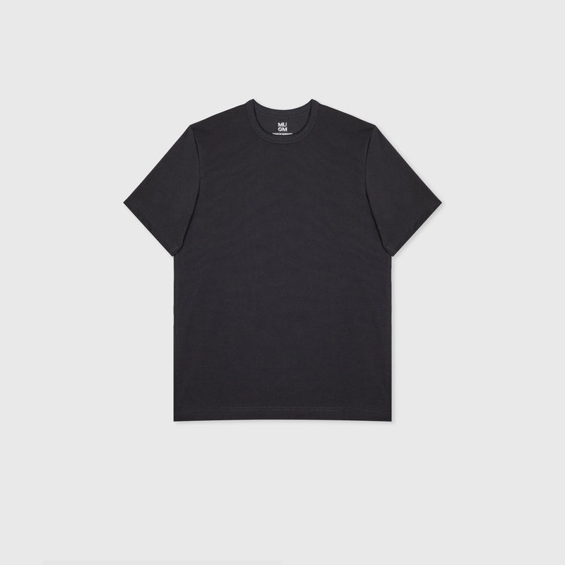 Basic T-Shirt No. 6 Black 100% Cotton Regular Fit — Ansicht 2