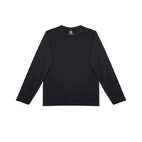 Basic Long-sleeve N°6 Black 100% Cotton Regular Fit — Ansicht 1