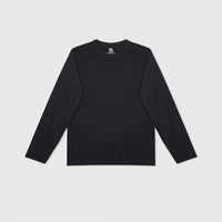 Basic Long-sleeve N°6 Black 100% Cotton Regular Fit — Ansicht 2