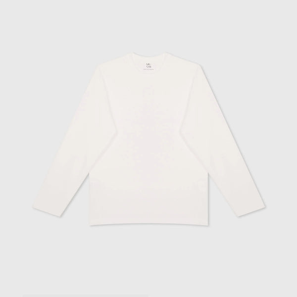 Basic Longsleeve N°6 cremeweiß 100% Baumwolle Regular Fit