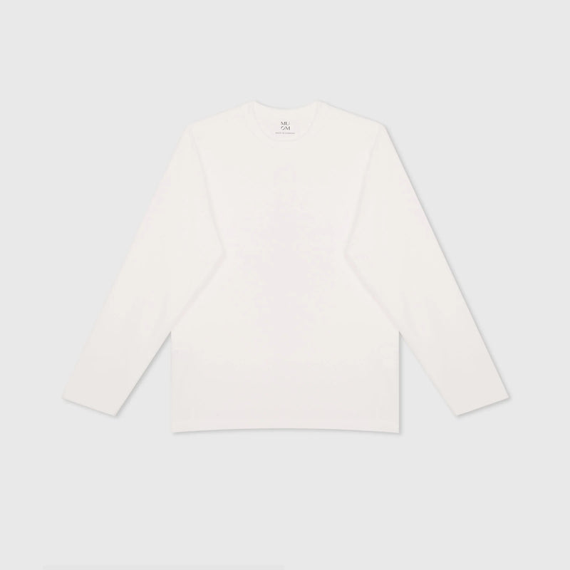 Basic Longsleeve N°6 cremeweiß 100% Baumwolle Regular Fit — Ansicht 2