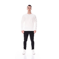 Basic Longsleeve N°6 cremeweiß 100% Baumwolle Regular Fit — Ansicht 3