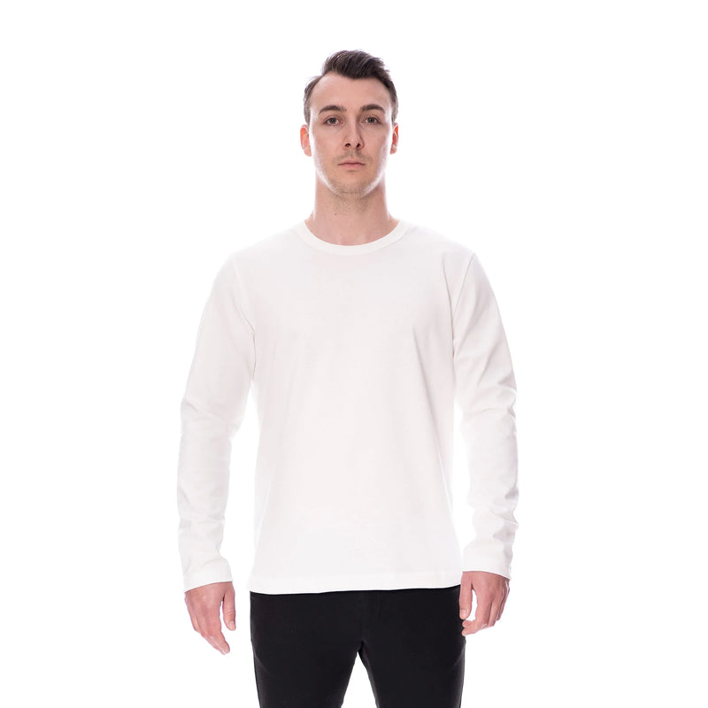 Basic Longsleeve N°6 cremeweiß 100% Baumwolle Regular Fit — Ansicht 4