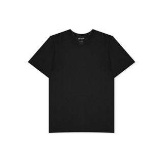 Basic Tee N°6 Schwarz 100% Baumwolle Regular Fit