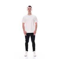 Basic Tee N°6 Cremeweiß 100% Baumwolle Regular Fit — Ansicht 3