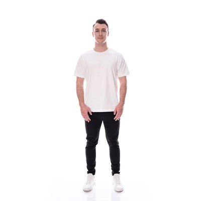Basic Tee N°6 Cremeweiß 100% Baumwolle Regular Fit