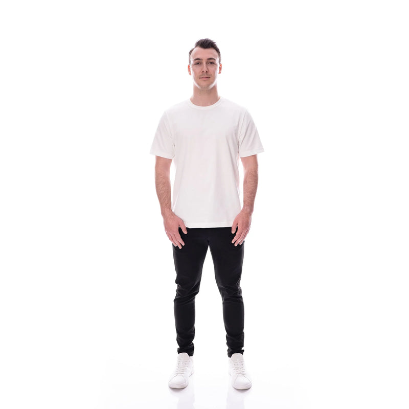 Basic Tee N°6 Cremeweiß 100% Baumwolle Regular Fit — Ansicht 3