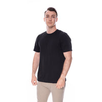Basic T-Shirt No. 6 Black 100% Cotton Regular Fit — Ansicht 4