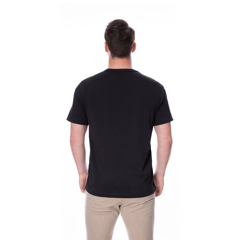 Basic T-Shirt No. 6 Black 100% Cotton Regular Fit — Ansicht 5