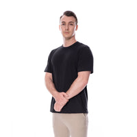 Basic T-Shirt No. 6 Black 100% Cotton Regular Fit — Ansicht 6