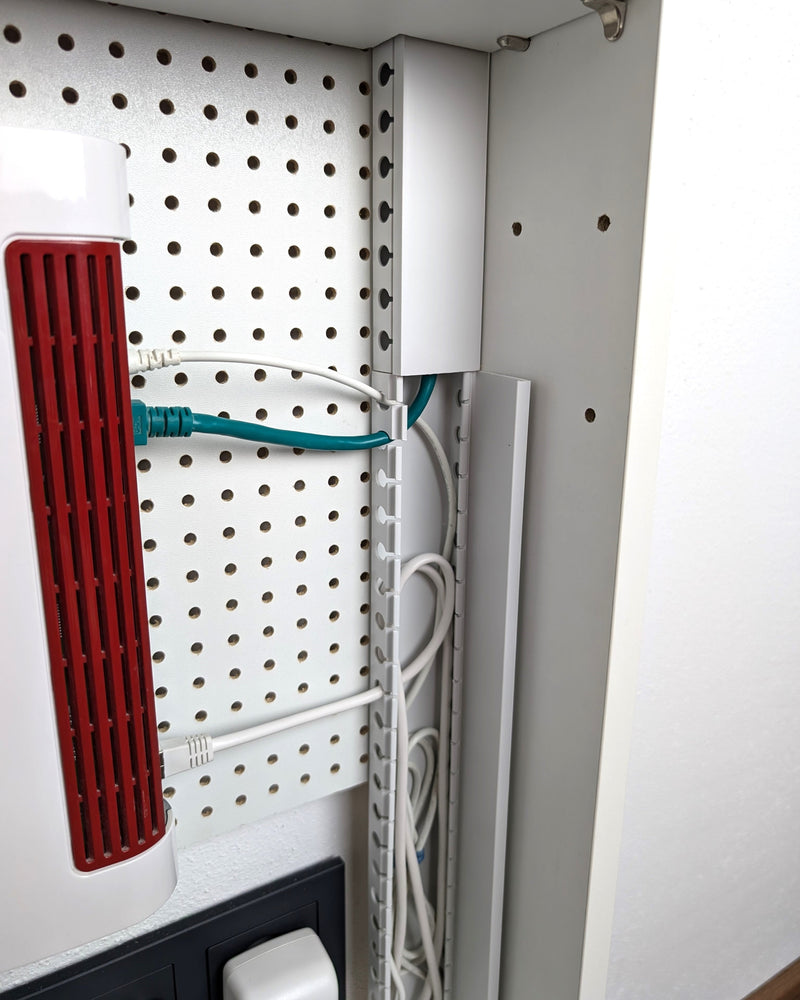 Telefonschrank Routerschrank LOLE HomeBase LP – Woodkopf Kabelmanagement — Ansicht 6