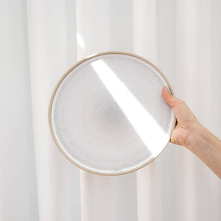 Aalina Teller groß – Steingut | Handgefertigt | Rustikal & elegant