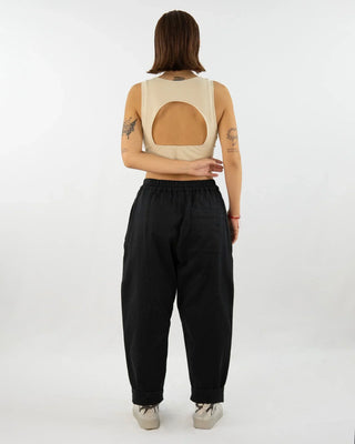 AdoTHO  | Boyfriend-Hose  |  aus Bio-Moleskin