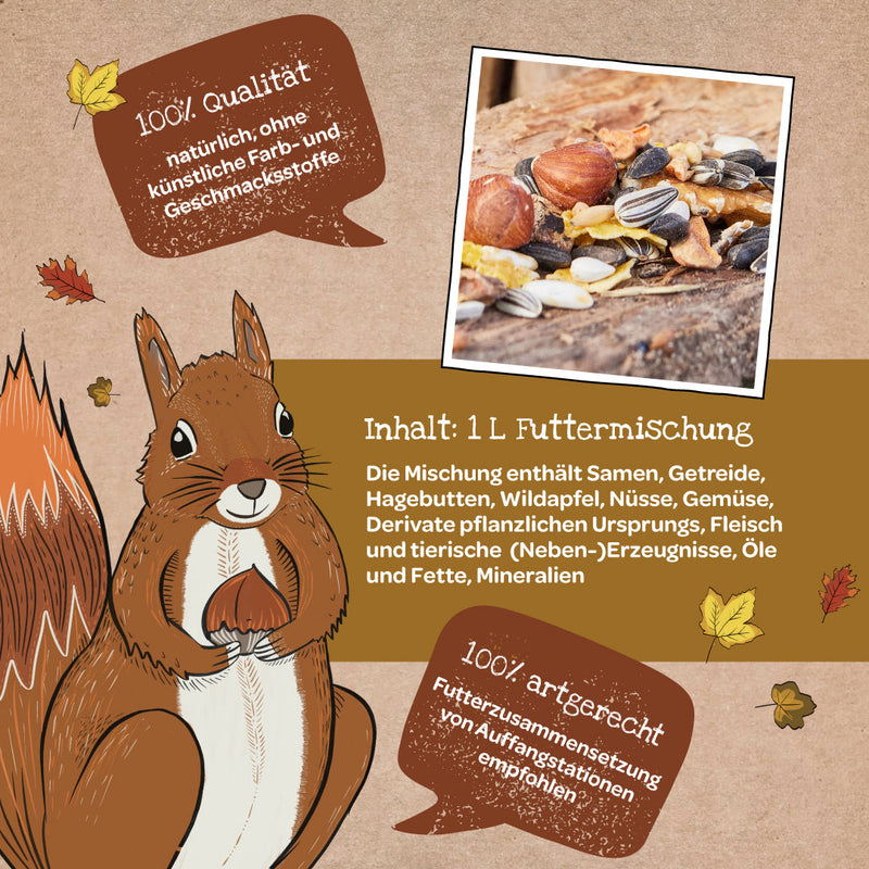 Large Meal – 1 L Squirrel Food with Nuts & Fruits — Ansicht 4