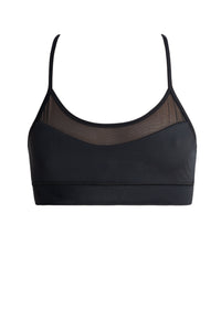Sports Bra Tiffany Schwarz Netzeinsätze ECONYL® verstellbare Träger — Ansicht 5