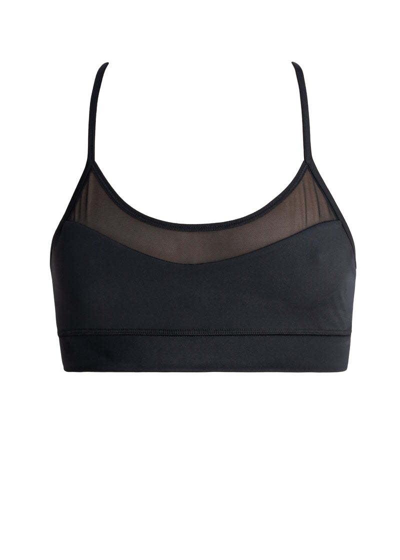 Sports Bra Tiffany Schwarz Netzeinsätze ECONYL® verstellbare Träger — Ansicht 5