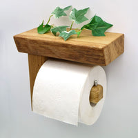 Toilettenpapierhalter CULTUS Massivholz Eiche handgefertigt — Ansicht 1