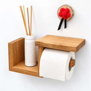Toilettenpapierhalter  Lothar aus Holz 