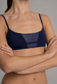 Tonga Bikini Top Night Blue – ECONYL® Recycled Nylon — Ansicht 2