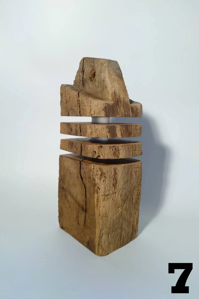Torn Designer Floor Lamp made from Recycled Timber Framing – Handmade — Ansicht 23