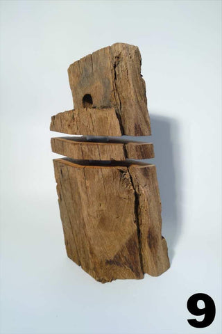 Torn Designer Stehlampe – Recyceltes Holz | Handarbeit | Exklusives Design