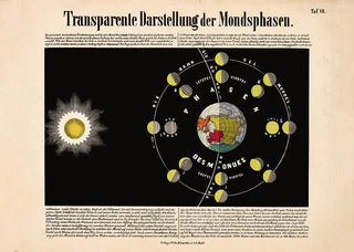 Moon Phases Astronomical Chart