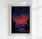 Planet Hop Space Poster | Fine Art Canvas Kosmos-Kunst Wanddeko