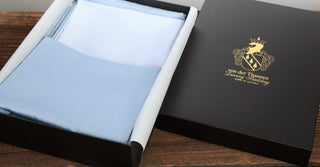 Bettwäsche Set Twist blue&white – 100% mercerisierte Baumwolle | Satin 300 TC | Bügelleicht