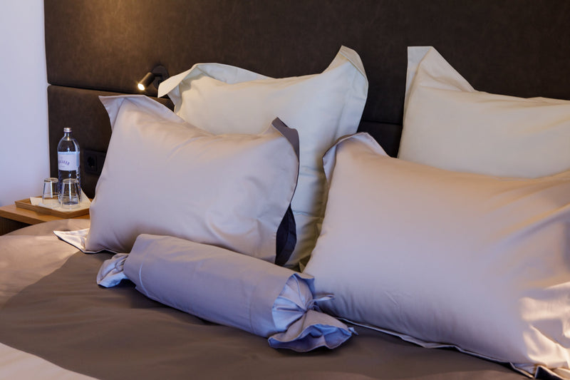 Duvet Cover Set Twist grey & beige – 100% mercerized cotton, satin 300 TC, easy-care — Ansicht 4