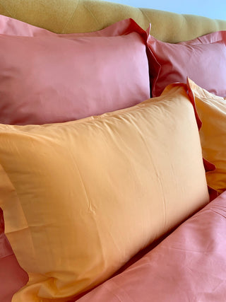 Bedding Set Twist Peach 100% mercerized cotton satin 300 TC easy iron
