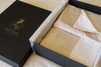 Bed Linen Set Twist beige & white – 100% Cotton Sateen 300 TC — Ansicht 2