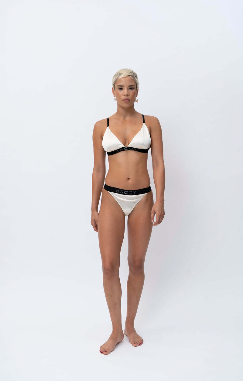 HACOY Silk Slip – 96 % Seide, handgefertigt Italien — Ansicht 14