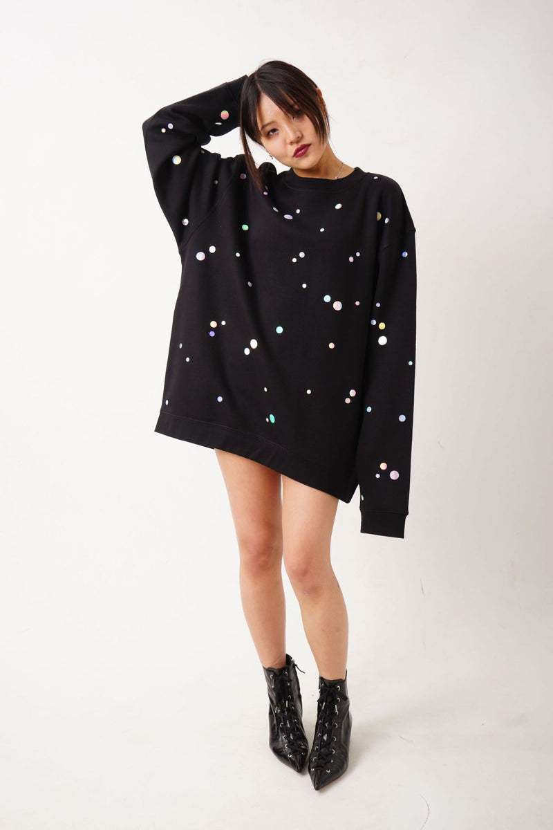 Holo Dots Sweater – Holographic Dots Unisex Relaxed Fit — starstyling