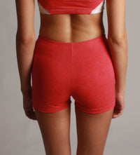 Dawn Upcycling Shorts | Hoher Bund | Vintage-Optik — Ansicht 3