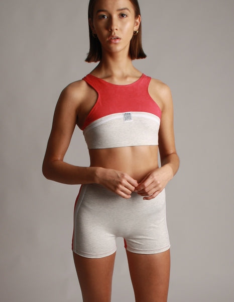 Dawn Upcycling Shorts | Hoher Bund | Vintage-Optik — Ansicht 4