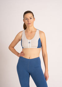 Blue Moon Upcycling Sportsbra – Racerback, mittlerer Halt, Vintage Look — Ansicht 2